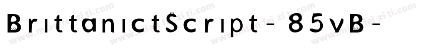 BrittanictScript-85vB字体转换