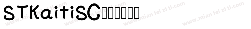 STKaitiSC字体转换