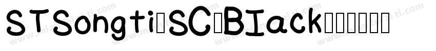 STSongti-SC-BIack字体转换