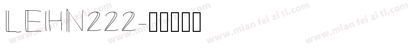 LEHN222字体转换