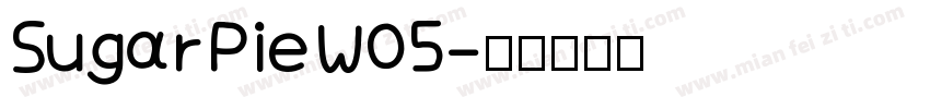 SugarPieW05字体转换