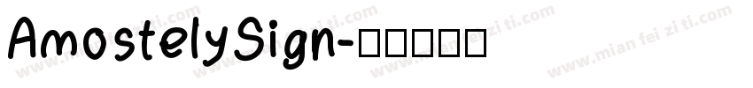 AmostelySign字体转换