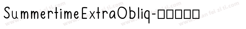SummertimeExtraObliq字体转换