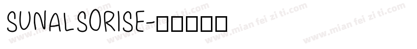 SUNALSORISE字体转换