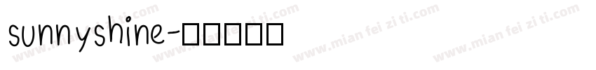 sunnyshine字体转换