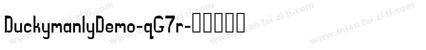 DuckymanlyDemo-qG7r字体转换