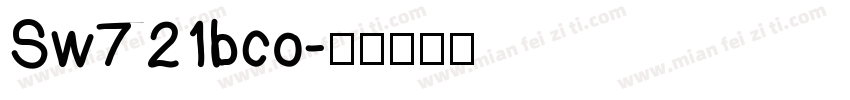 Sw721bco字体转换