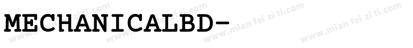 MECHANICALBD字体转换
