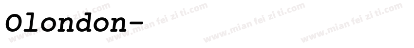 Olondon字体转换