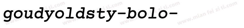 goudyoldsty-bolo字体转换