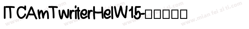 ITCAmTwriterHelW15字体转换