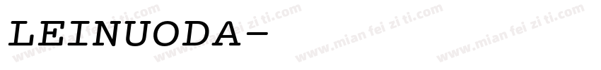 LEINUODA字体转换