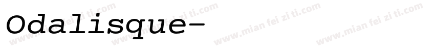 Odalisque字体转换