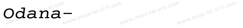 Odana字体转换