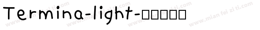 Termina-light字体转换
