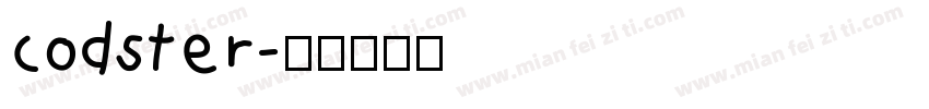 codster字体转换