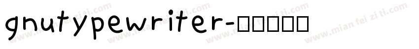 gnutypewriter字体转换
