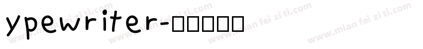 ypewriter字体转换