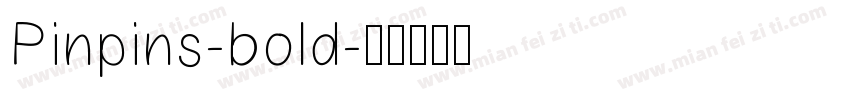 Pinpins-bold字体转换