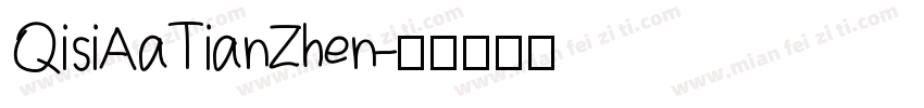 QisiAaTianZhen字体转换