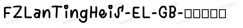 FZLanTingHeiS-EL-GB字体转换