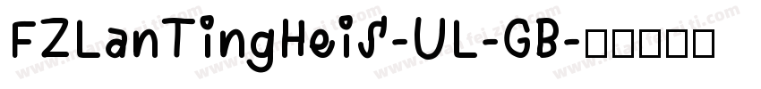 FZLanTingHeiS-UL-GB字体转换