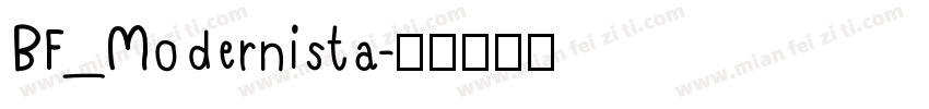 BF_Modernista字体转换
