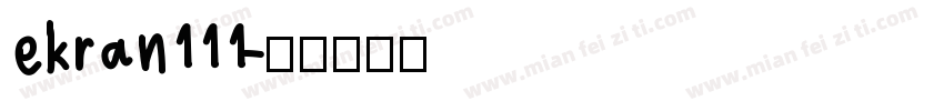 ekran111字体转换