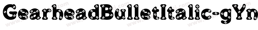 GearheadBulletItalic-gYn3字体转换