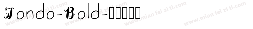 Tondo-Bold字体转换