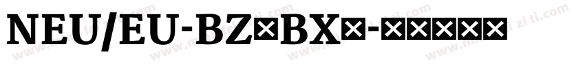 NEU/EU-BZ（BX）字体转换