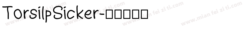 TorsilpSicker字体转换