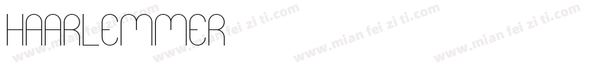 haarlemmer字体转换
