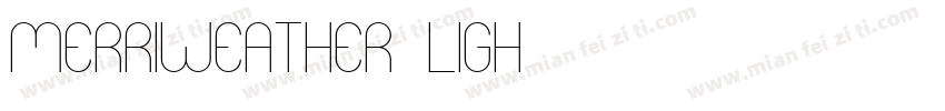 merriweather-ligh字体转换