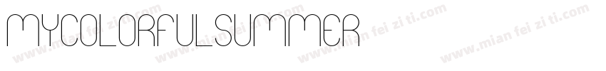mycolorfulsummer字体转换
