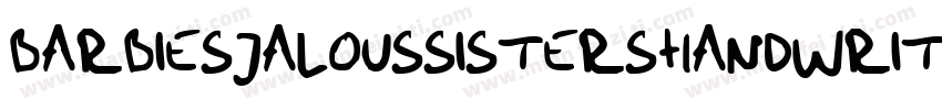 BarbiesJalousSistersHandwritin字体转换