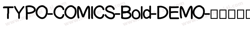 TYPO-COMICS-Bold-DEMO字体转换