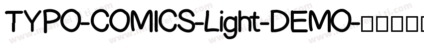 TYPO-COMICS-Light-DEMO字体转换