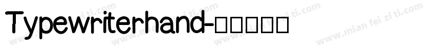 Typewriterhand字体转换