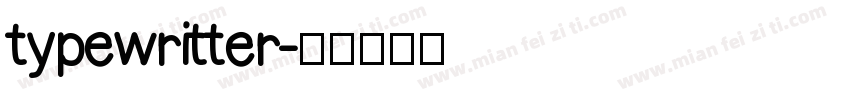 typewritter字体转换