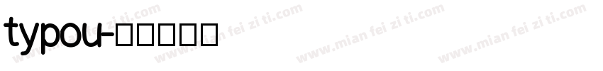 typou字体转换
