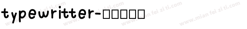 typewritter字体转换