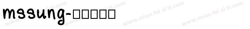 mssung字体转换