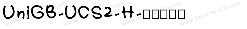 UniGB-UCS2-H字体转换