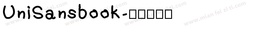 UniSansbook字体转换