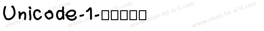 Unicode-1字体转换