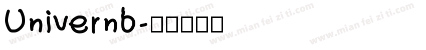 Univernb字体转换