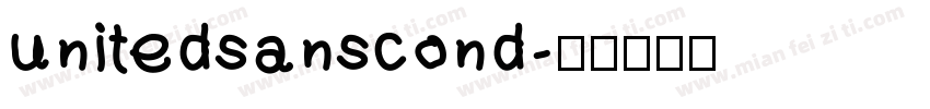 unitedsanscond字体转换