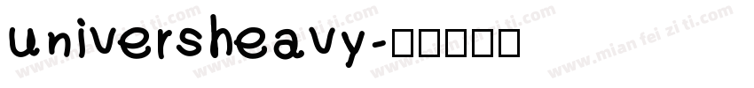 universheavy字体转换