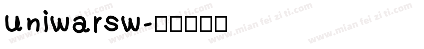 uniwarsw字体转换